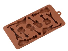 Molde silicona 10 guitarras